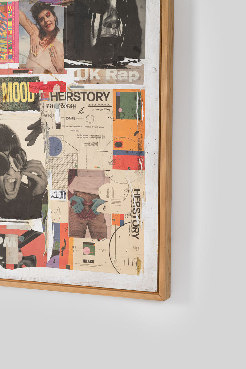 "Quarantine2" by canadian artist Jeremy Paguet—a pandemic-era collage exploring isolation and confinement. Discover emerging canadian's artists online.